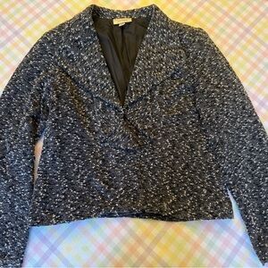 Dressbarn Black and White Textured Jacket
